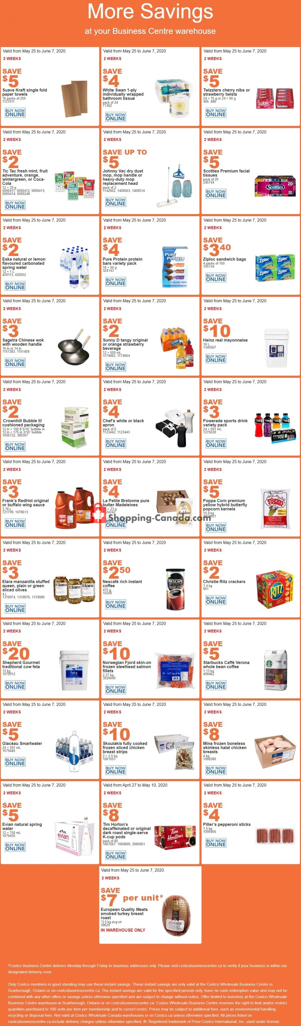 Costco flyer from Monday May 25, 2020 to Sunday June 7, 2020 - page 1
