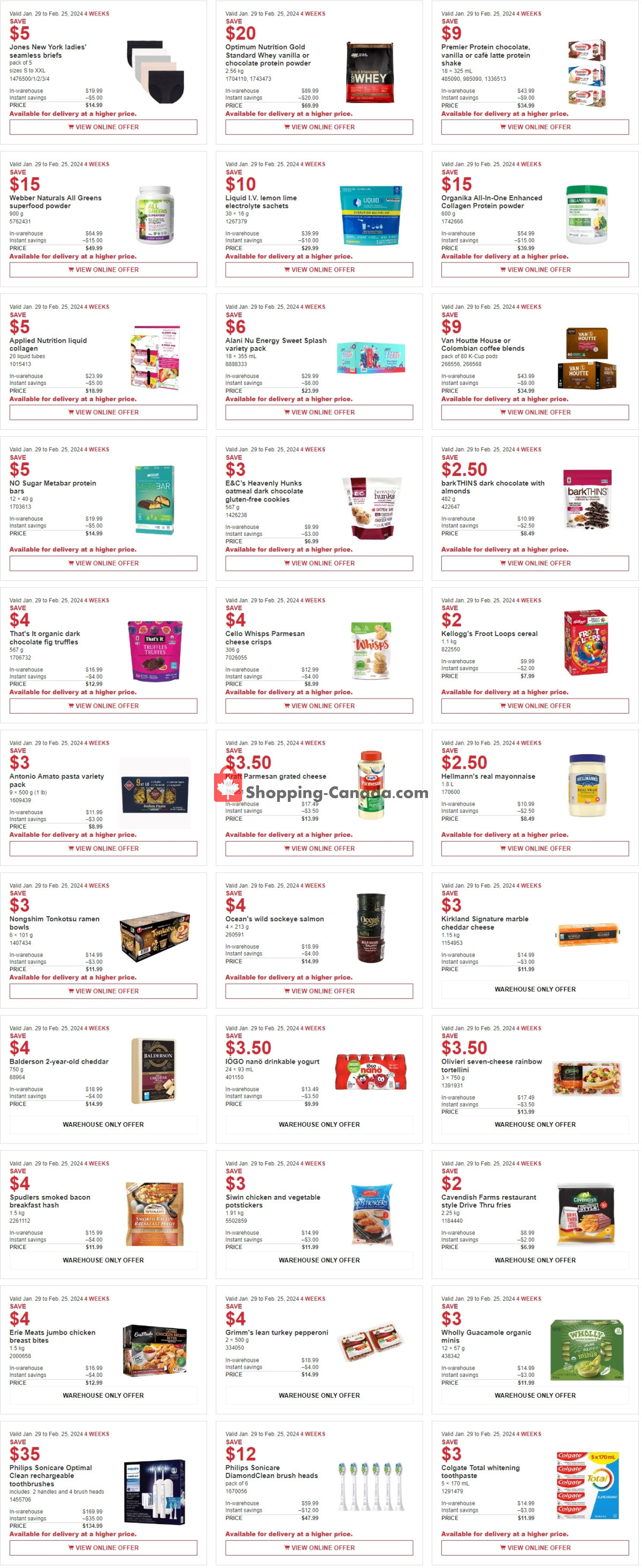 Costco flyer from Monday January 29, 2024 to Sunday February 25, 2024 - page 2