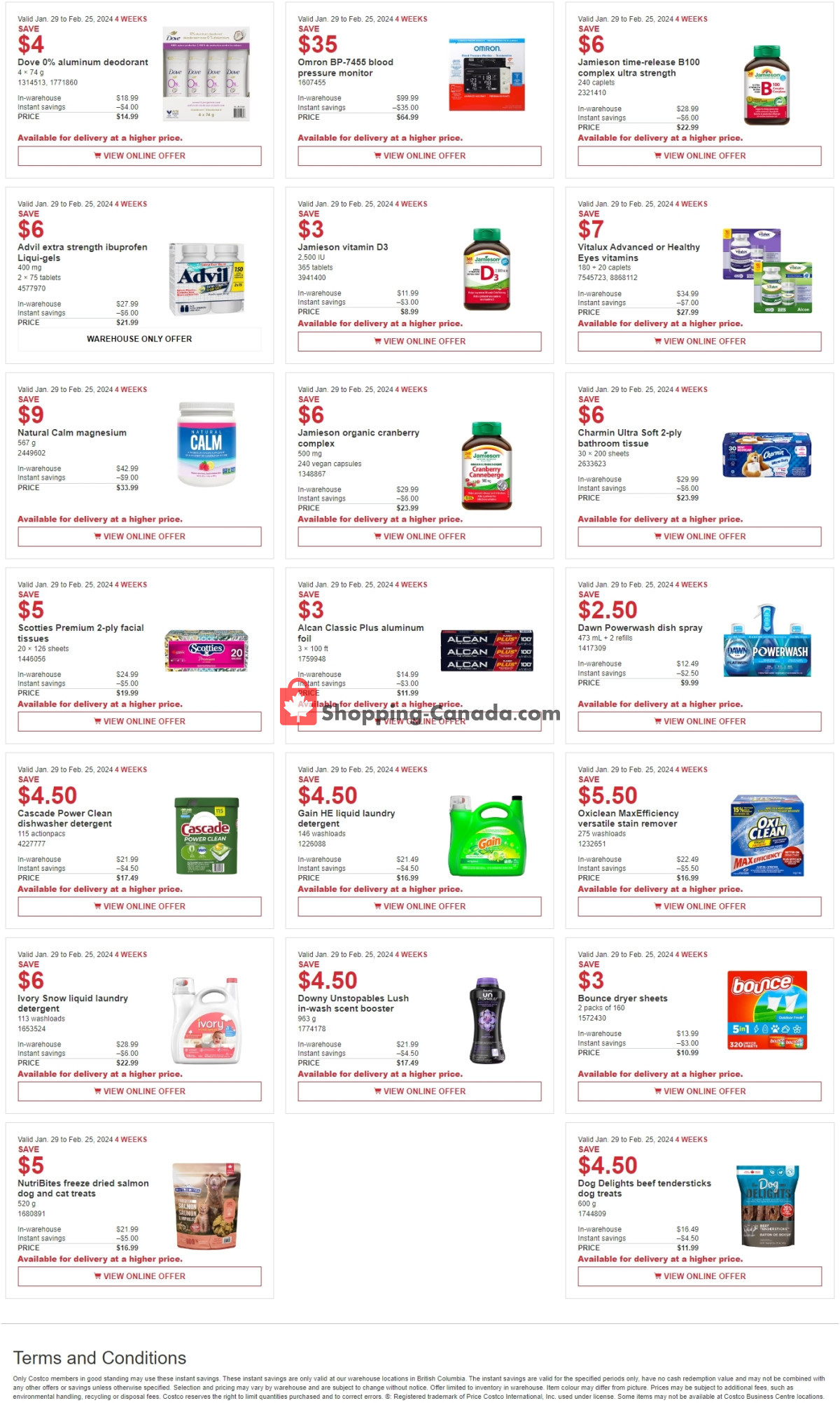 Costco flyer from Monday January 29, 2024 to Sunday February 25, 2024 - page 4