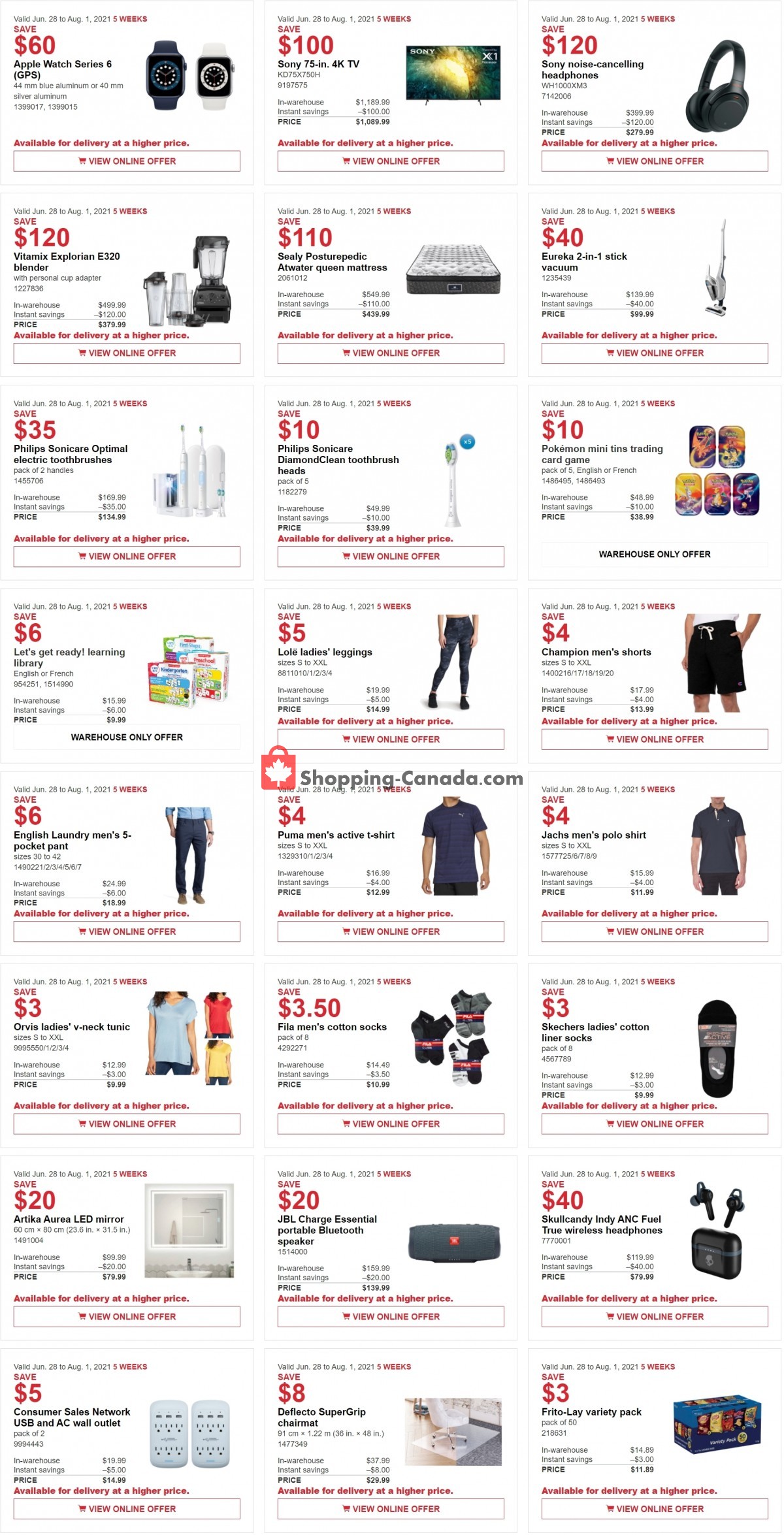 Costco Canada, flyer (Special Offer Atlantic) June 28 August 1