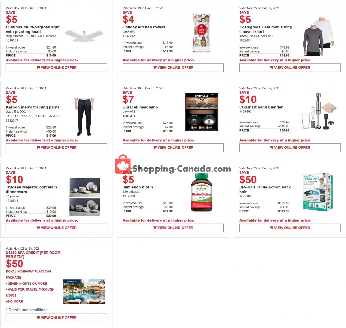 Costco Canada, flyer (Special Offer Atlantic) November 29