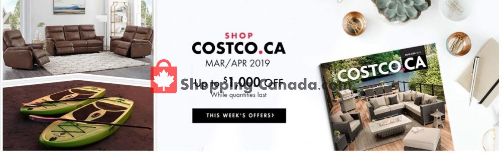 Costco flyer from Friday March 1, 2019 to Tuesday April 30, 2019 - page 1