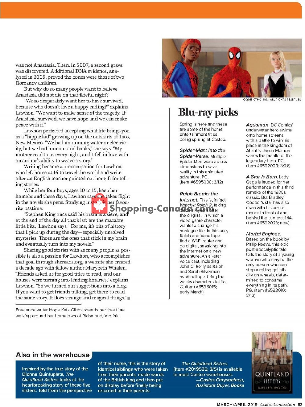 Costco flyer from Friday March 1, 2019 to Tuesday April 30, 2019 - page 56