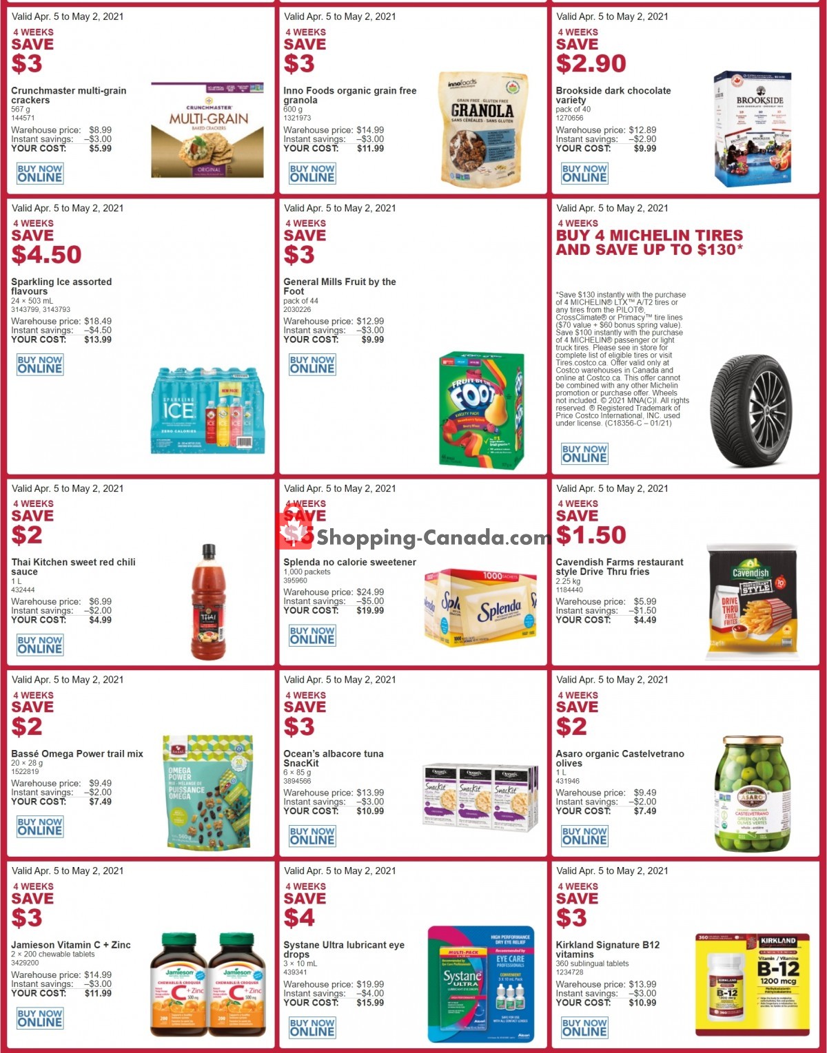 Costco flyer from Monday April 5, 2021 to Sunday May 2, 2021 - page 4