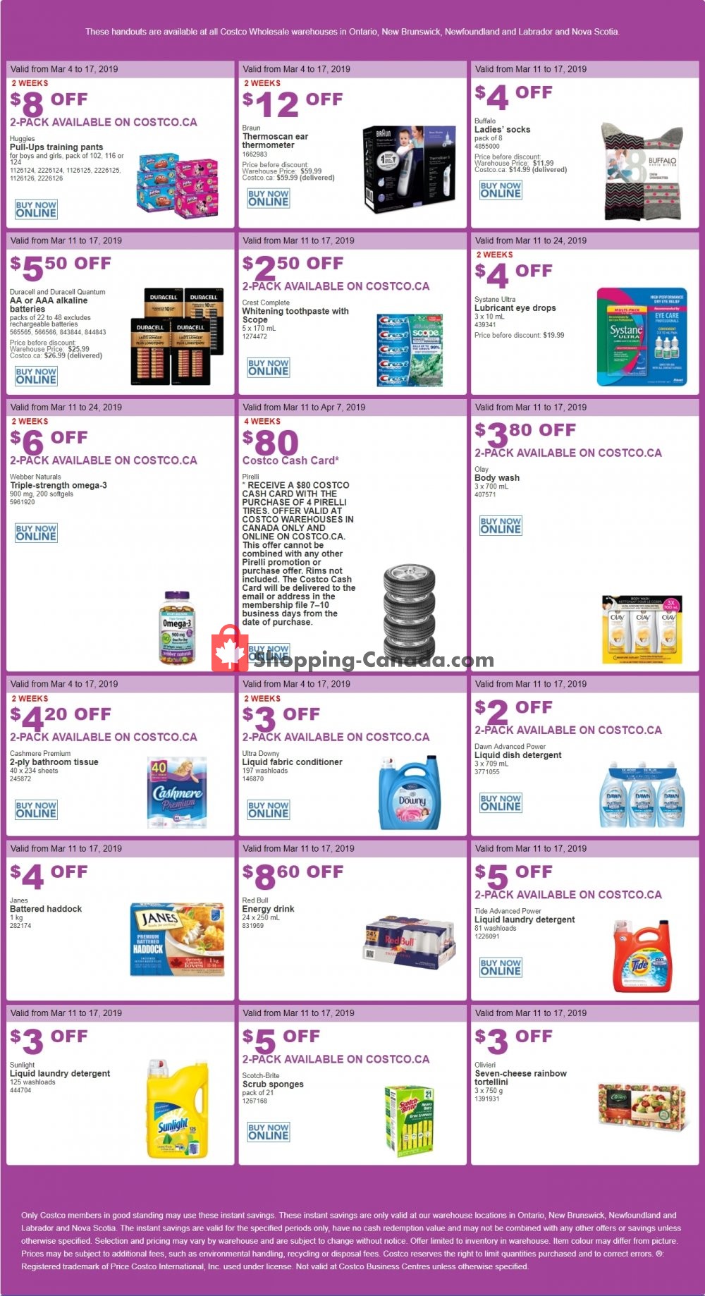 Costco flyer from Monday March 11, 2019 to Sunday March 17, 2019 - page 1