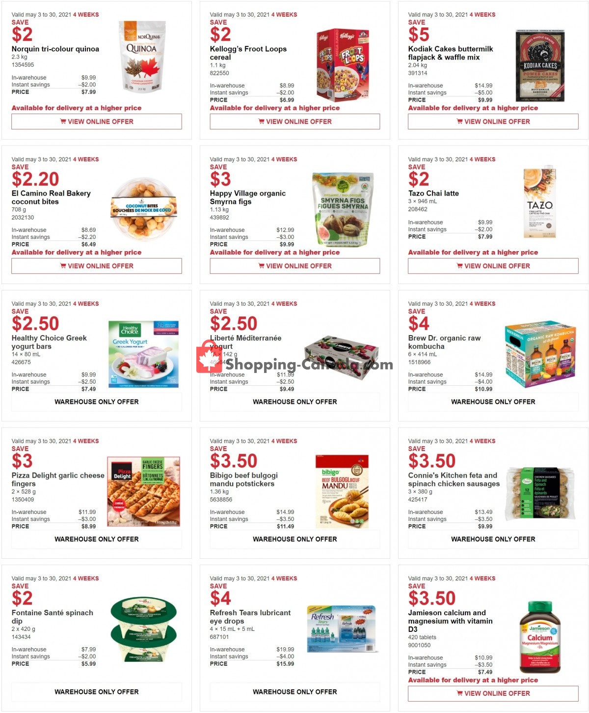 Costco flyer from Monday May 3, 2021 to Sunday May 30, 2021 - page 4