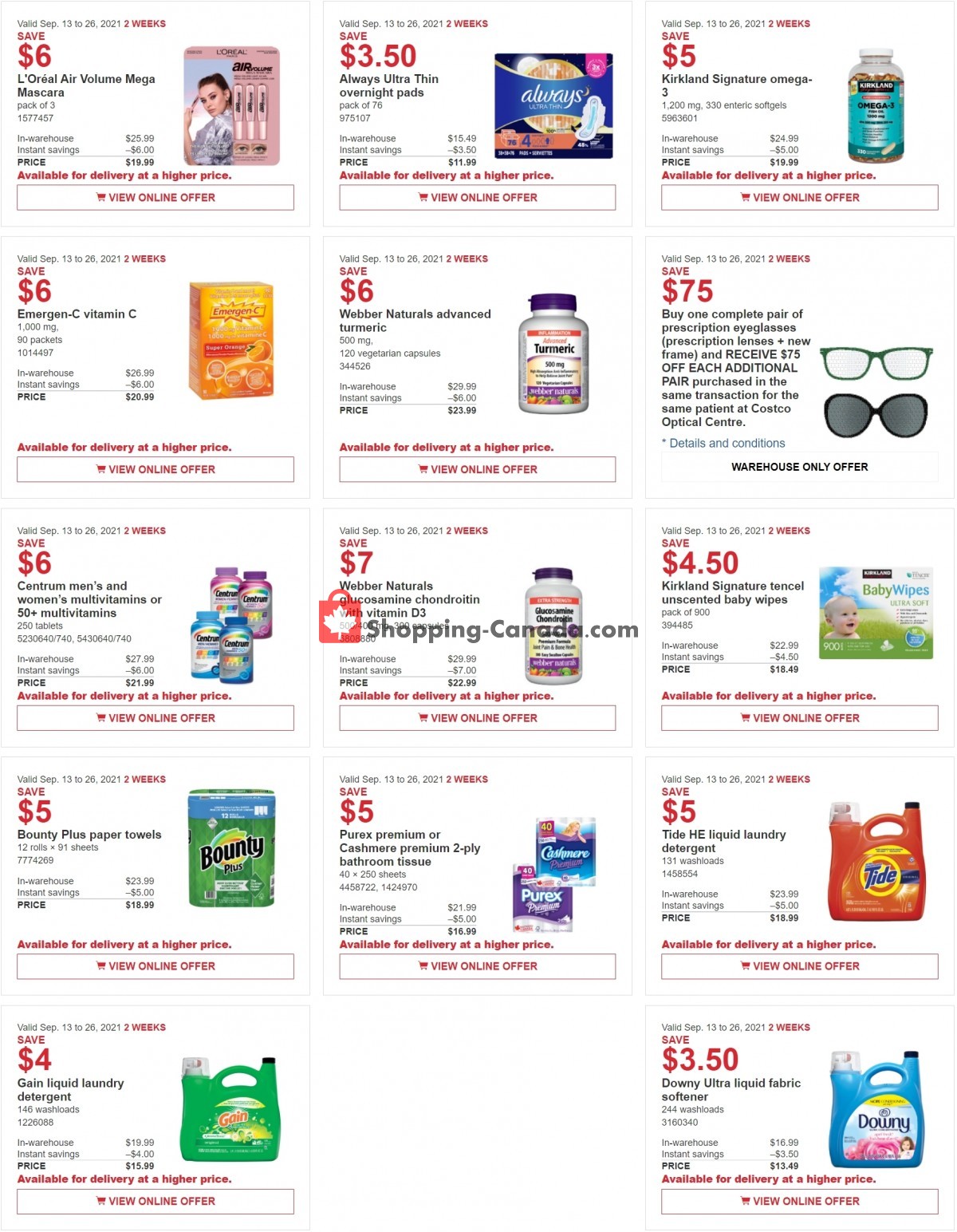Costco flyer from Monday September 13, 2021 to Sunday September 26, 2021 - page 2