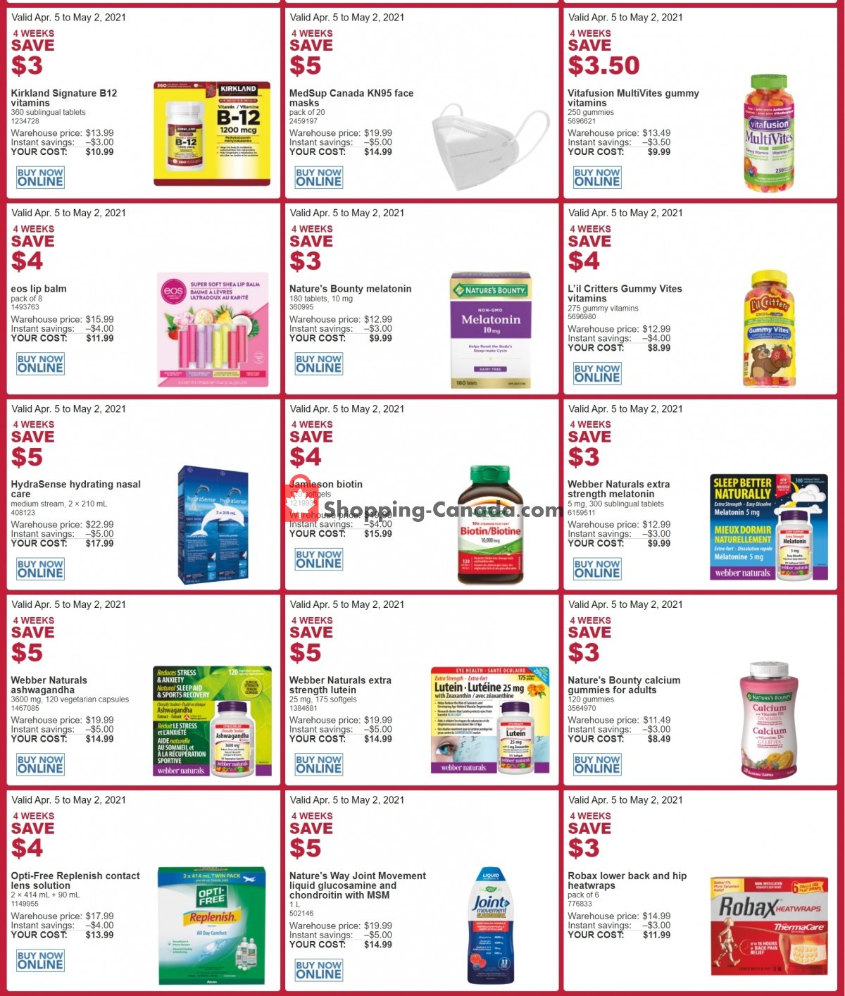 Costco flyer from Monday April 5, 2021 to Sunday May 2, 2021 - page 5