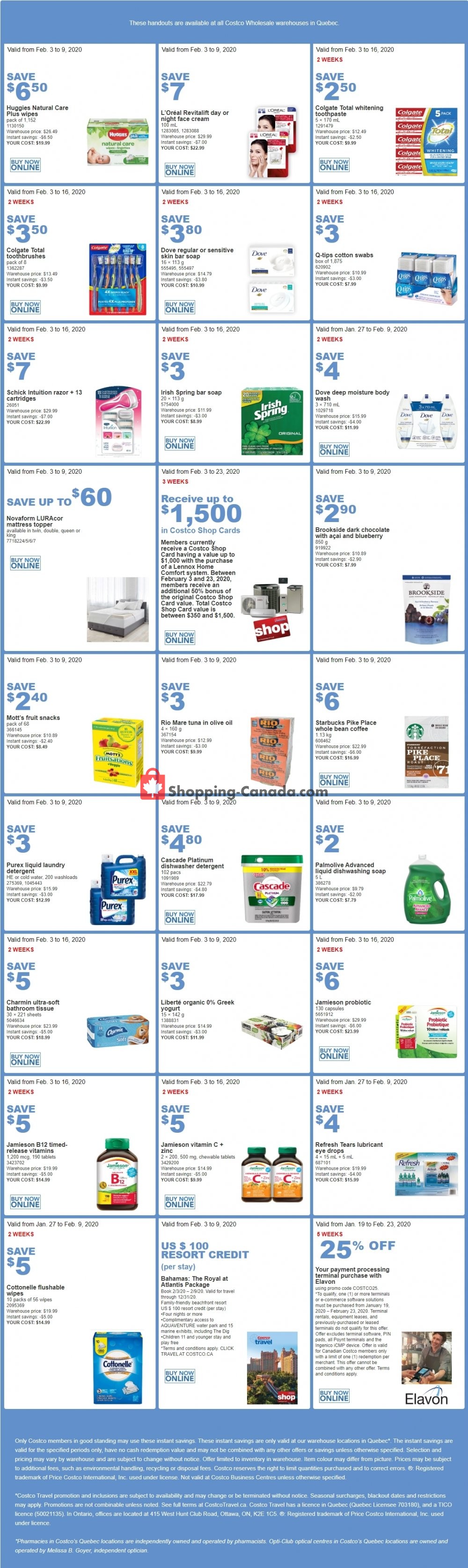 Costco flyer from Monday February 3, 2020 to Sunday February 9, 2020 - page 1