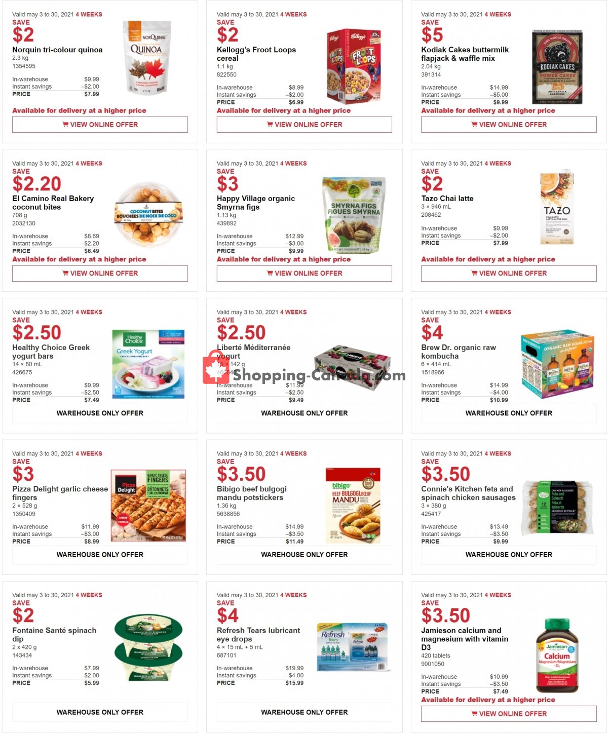 Costco flyer from Monday May 3, 2021 to Sunday May 30, 2021 - page 4