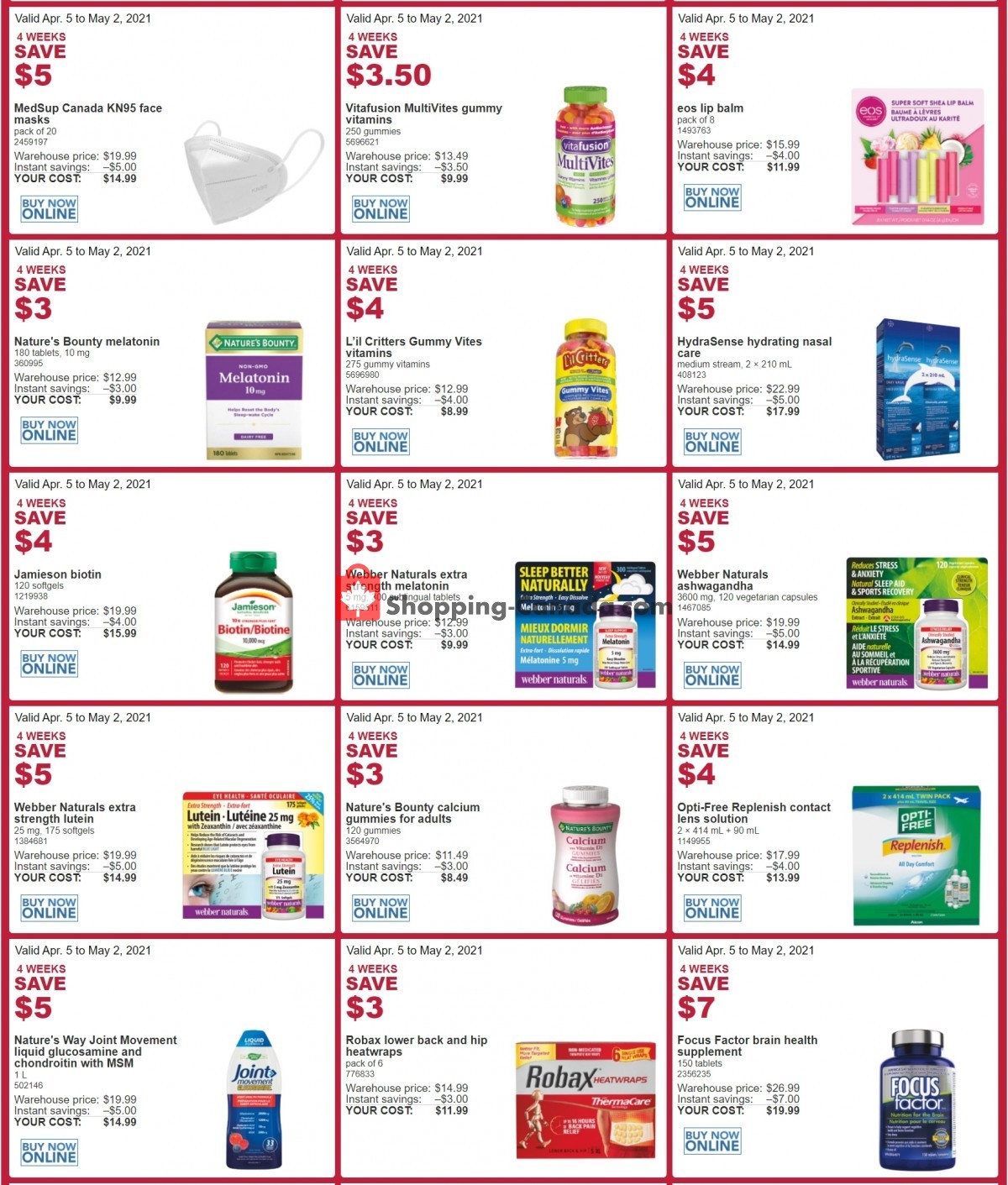 Costco flyer from Monday April 5, 2021 to Sunday May 2, 2021 - page 5