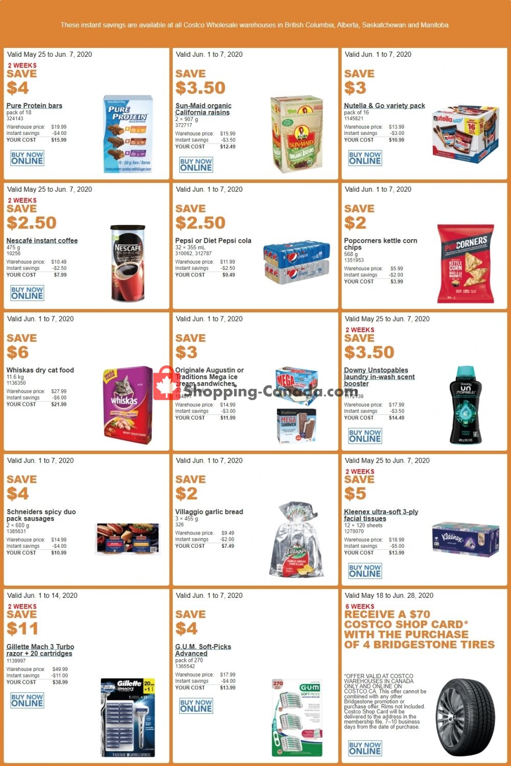 Costco flyer from Monday June 1, 2020 to Sunday June 7, 2020 - page 1
