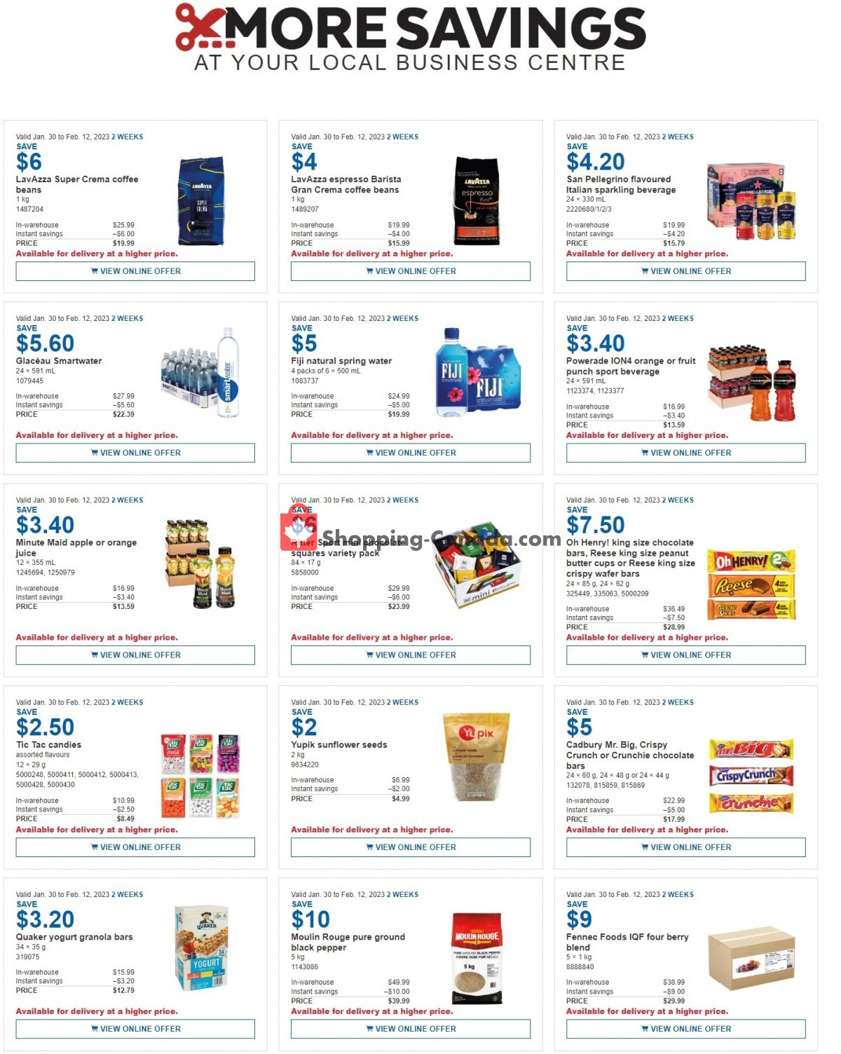 Costco Canada, flyer (Warehouse Instant Savings) January 30