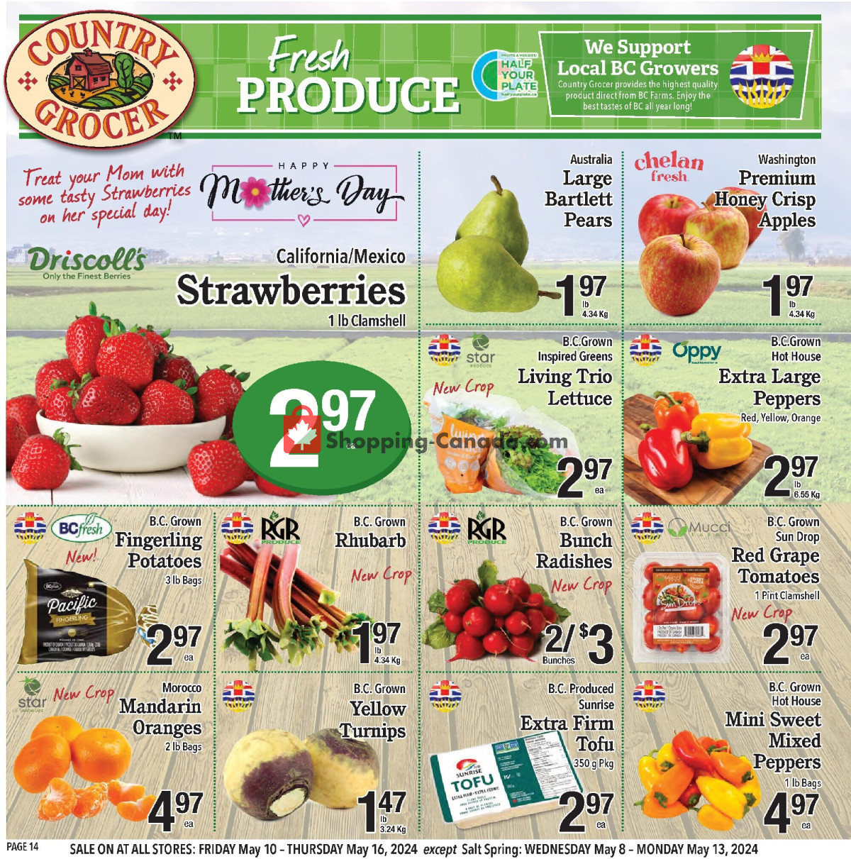 Country Grocer flyer from Friday May 10, 2024 to Thursday May 16, 2024 - page 14
