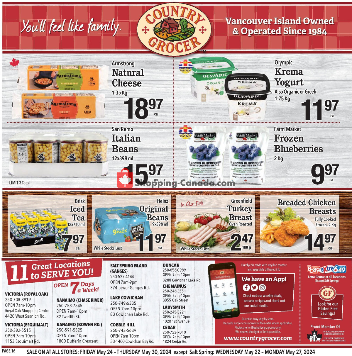 Country Grocer flyer from Wednesday May 22, 2024 to Monday May 27, 2024 - page 16
