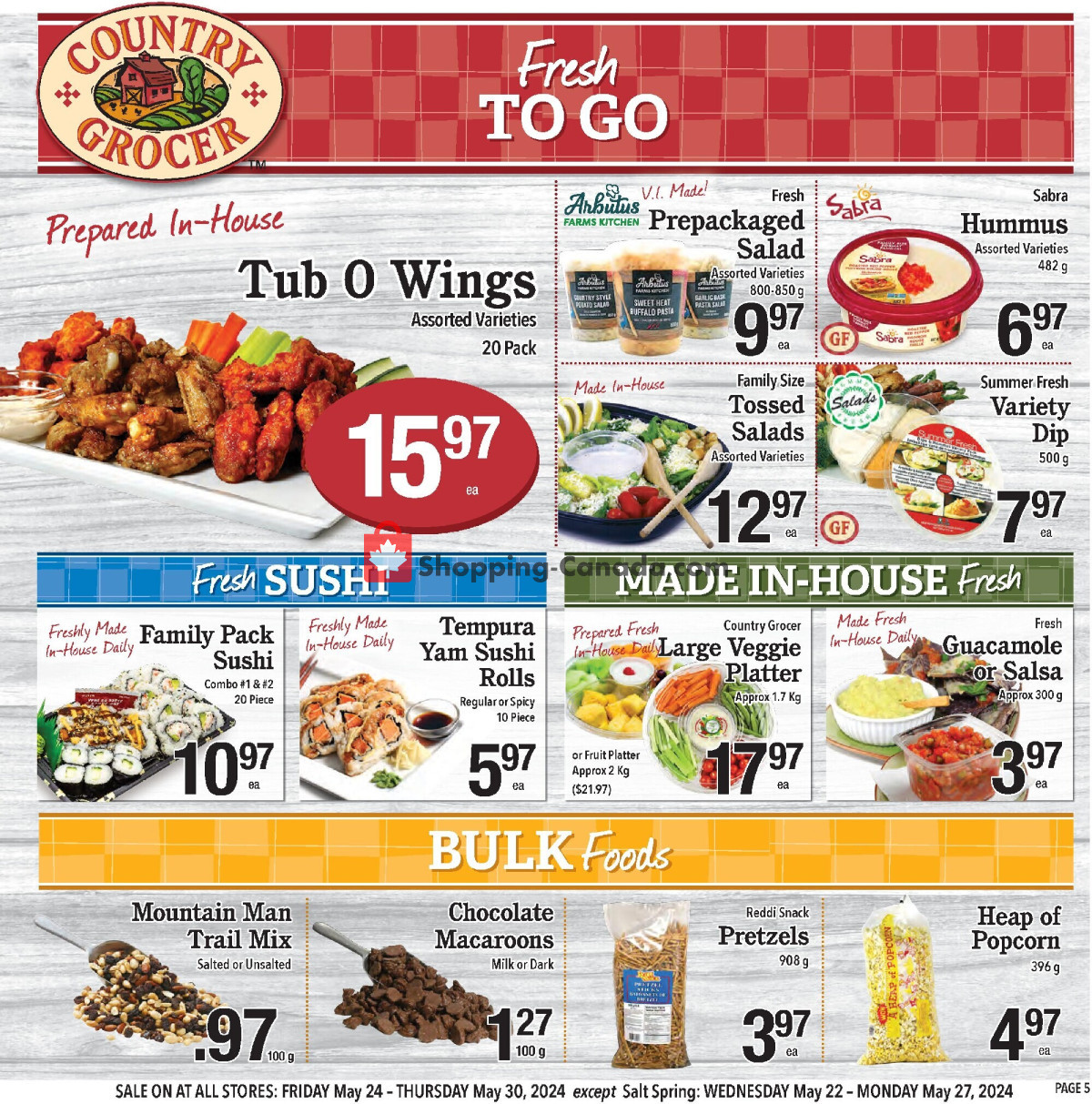 Country Grocer flyer from Wednesday May 22, 2024 to Monday May 27, 2024 - page 5