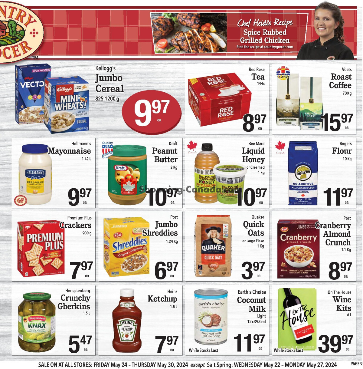 Country Grocer flyer from Wednesday May 22, 2024 to Monday May 27, 2024 - page 9