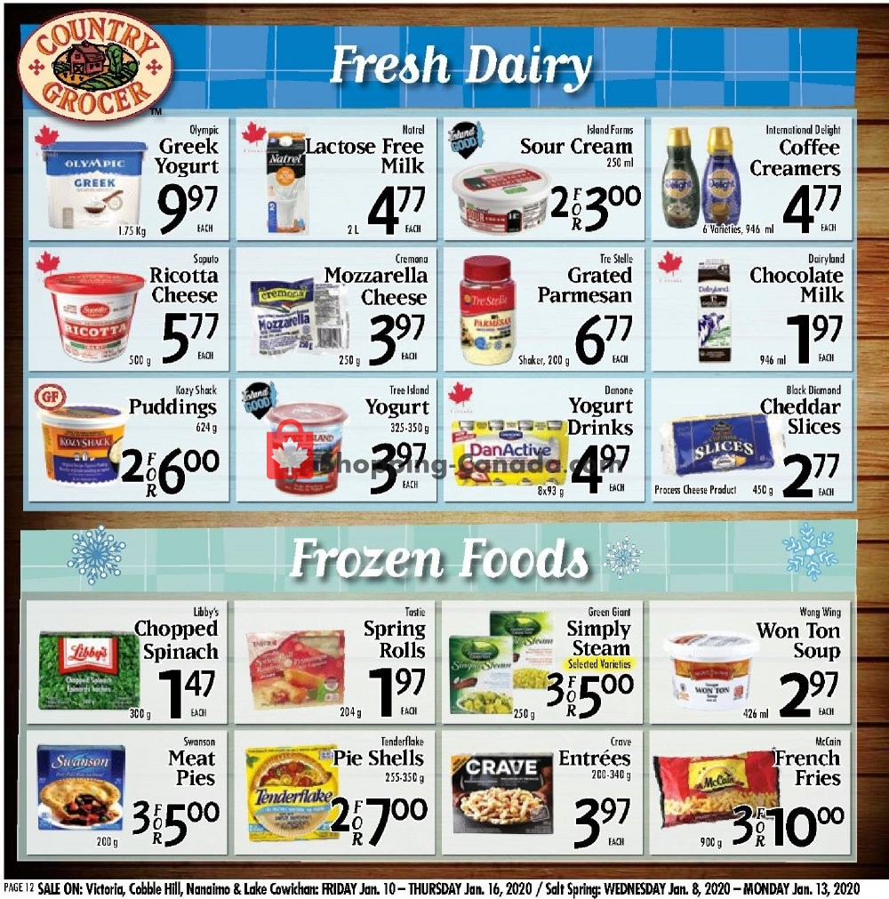 Country Grocer flyer from Friday January 10, 2020 to Thursday January 16, 2020 - page 12
