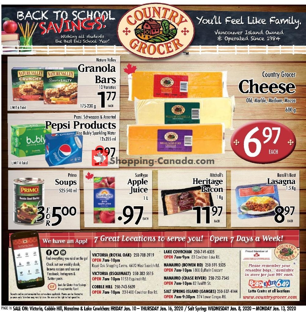 Country Grocer flyer from Friday January 10, 2020 to Thursday January 16, 2020 - page 16