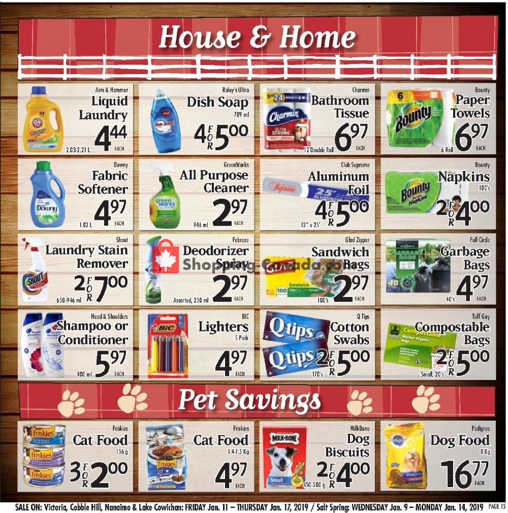Country Grocer flyer from Friday January 11, 2019 to Thursday January 17, 2019 - page 15