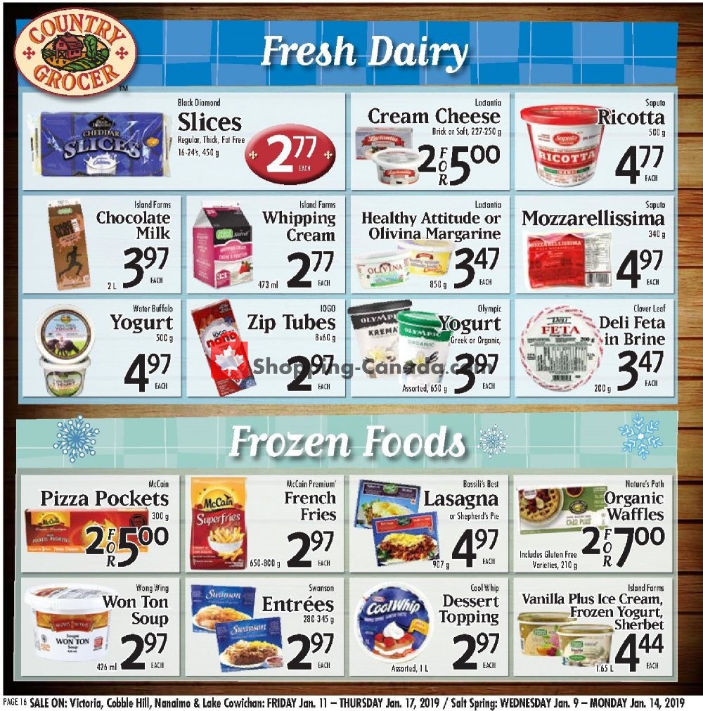 Country Grocer flyer from Friday January 11, 2019 to Thursday January 17, 2019 - page 16