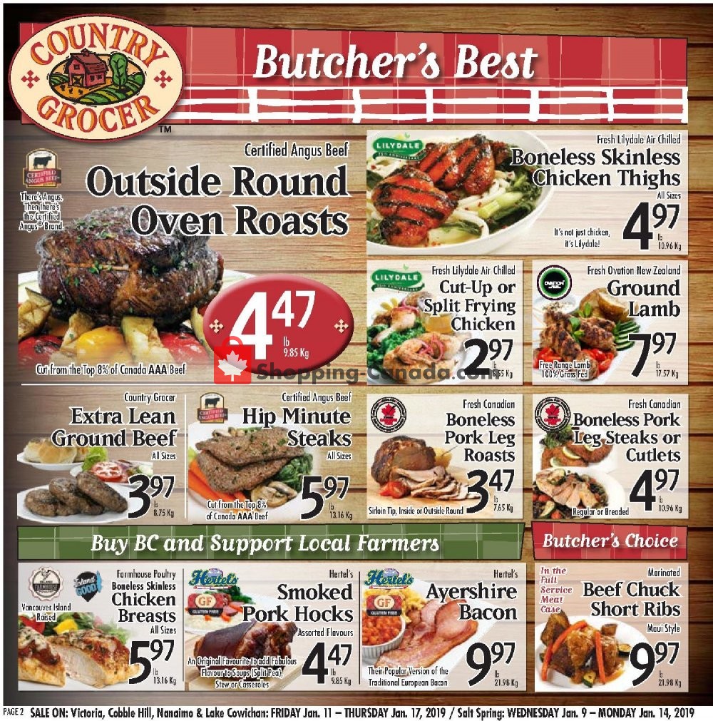 Country Grocer flyer from Friday January 11, 2019 to Thursday January 17, 2019 - page 2