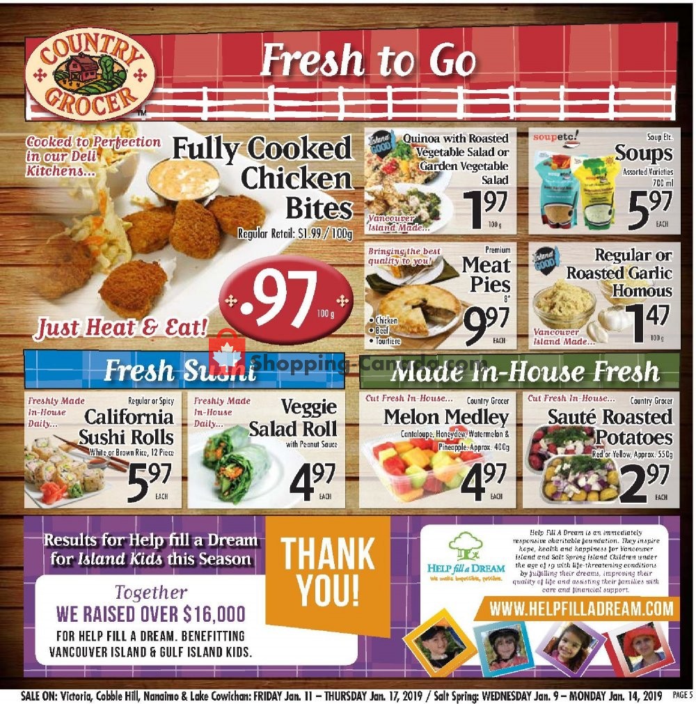 Country Grocer flyer from Friday January 11, 2019 to Thursday January 17, 2019 - page 5
