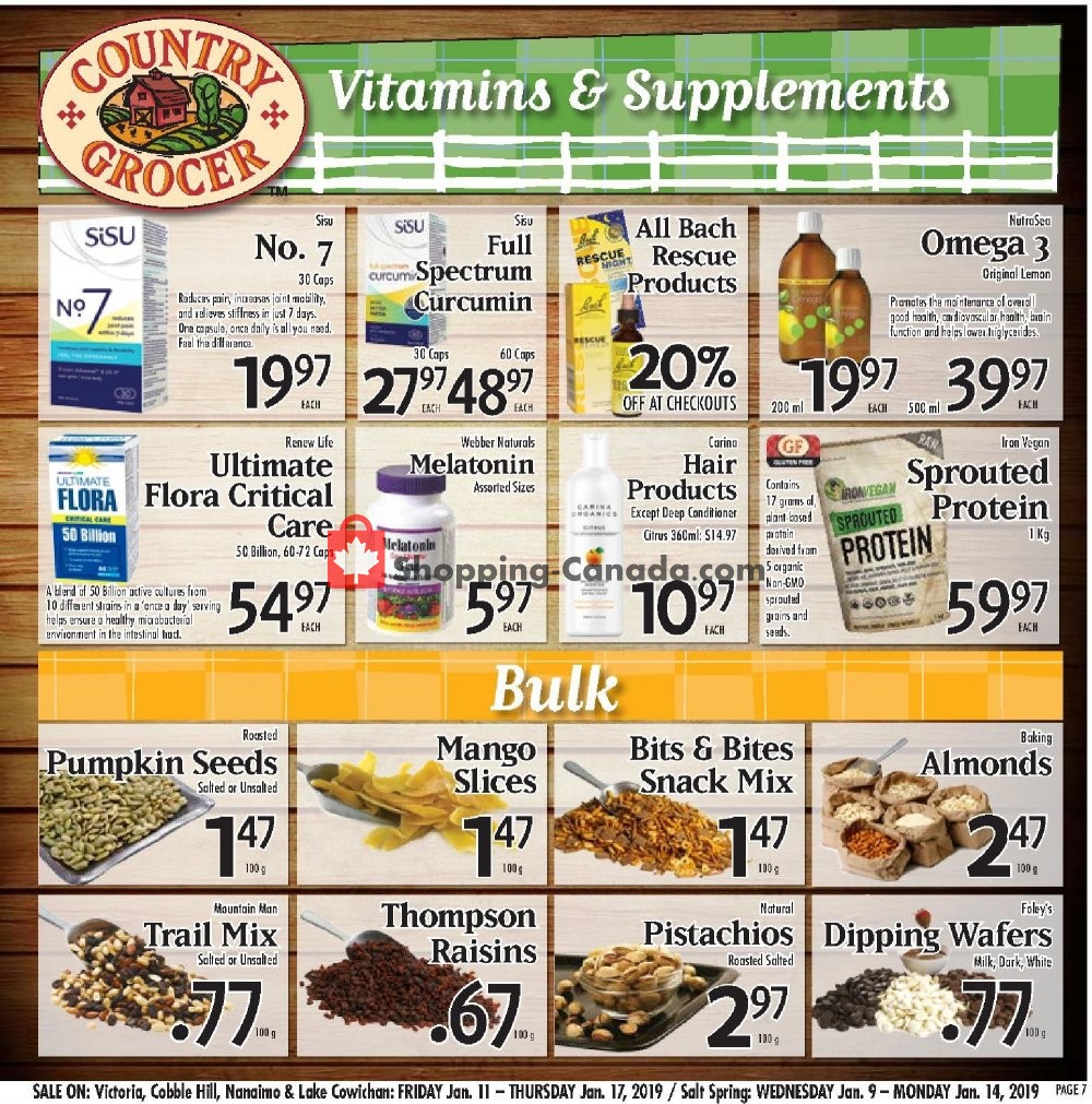 Country Grocer flyer from Friday January 11, 2019 to Thursday January 17, 2019 - page 7