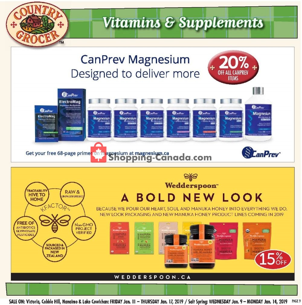 Country Grocer flyer from Friday January 11, 2019 to Thursday January 17, 2019 - page 9
