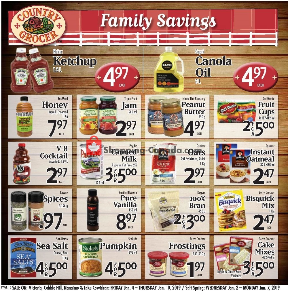 Country Grocer flyer from Friday January 4, 2019 to Thursday January 10, 2019 - page 10