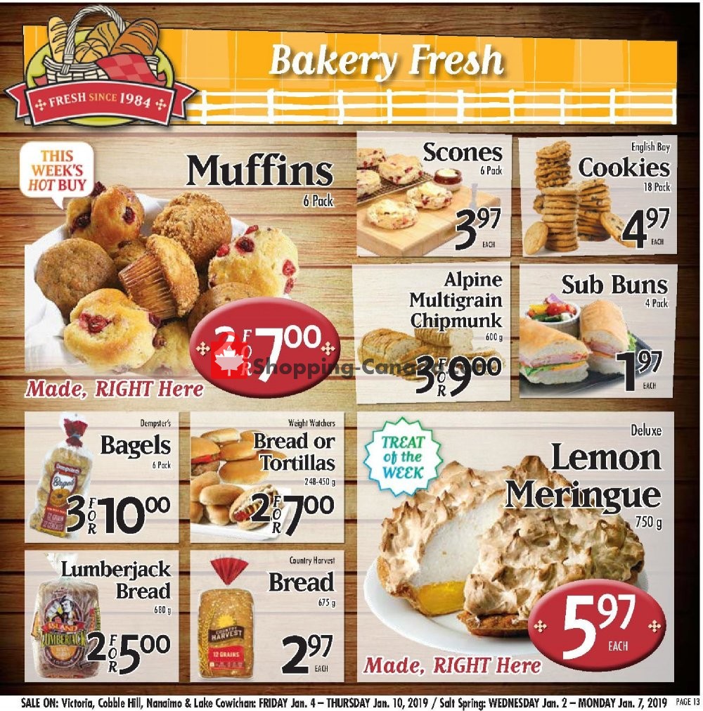 Country Grocer flyer from Friday January 4, 2019 to Thursday January 10, 2019 - page 13