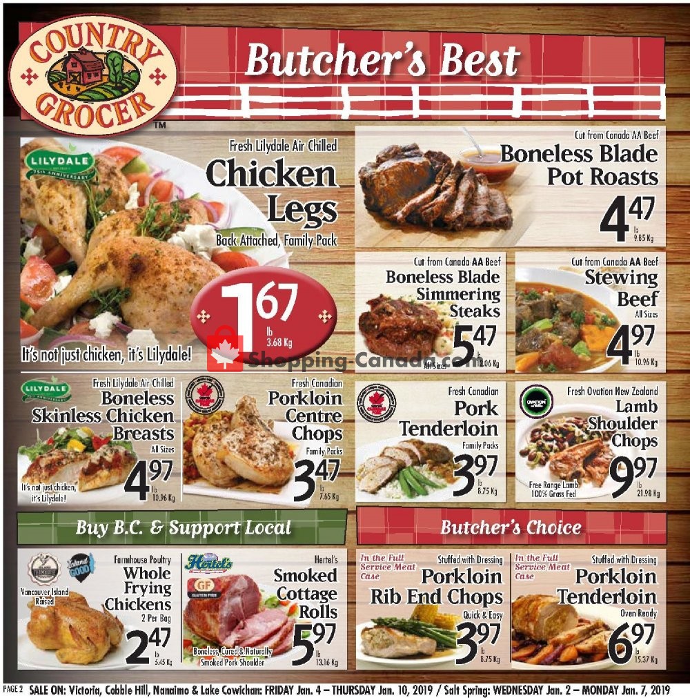 Country Grocer flyer from Friday January 4, 2019 to Thursday January 10, 2019 - page 2
