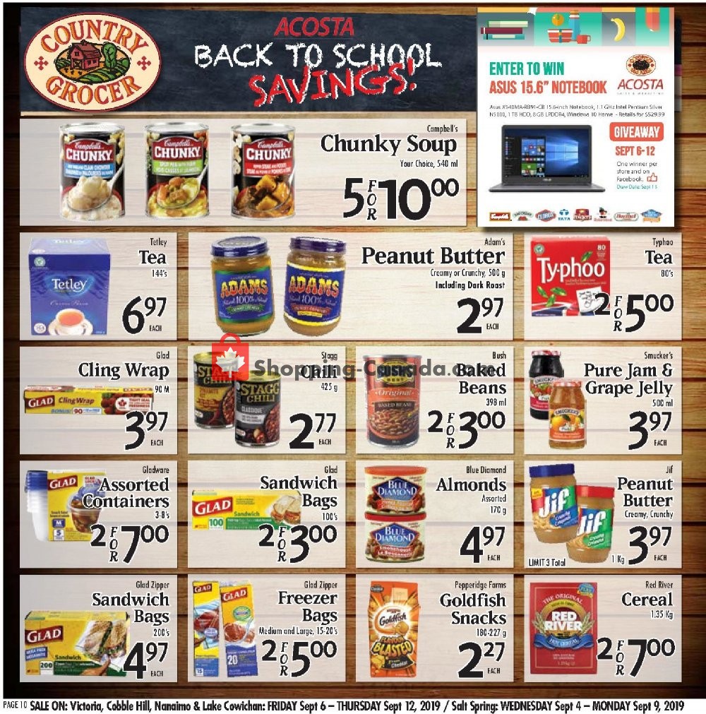 Country Grocer flyer from Friday September 6, 2019 to Thursday September 12, 2019 - page 10