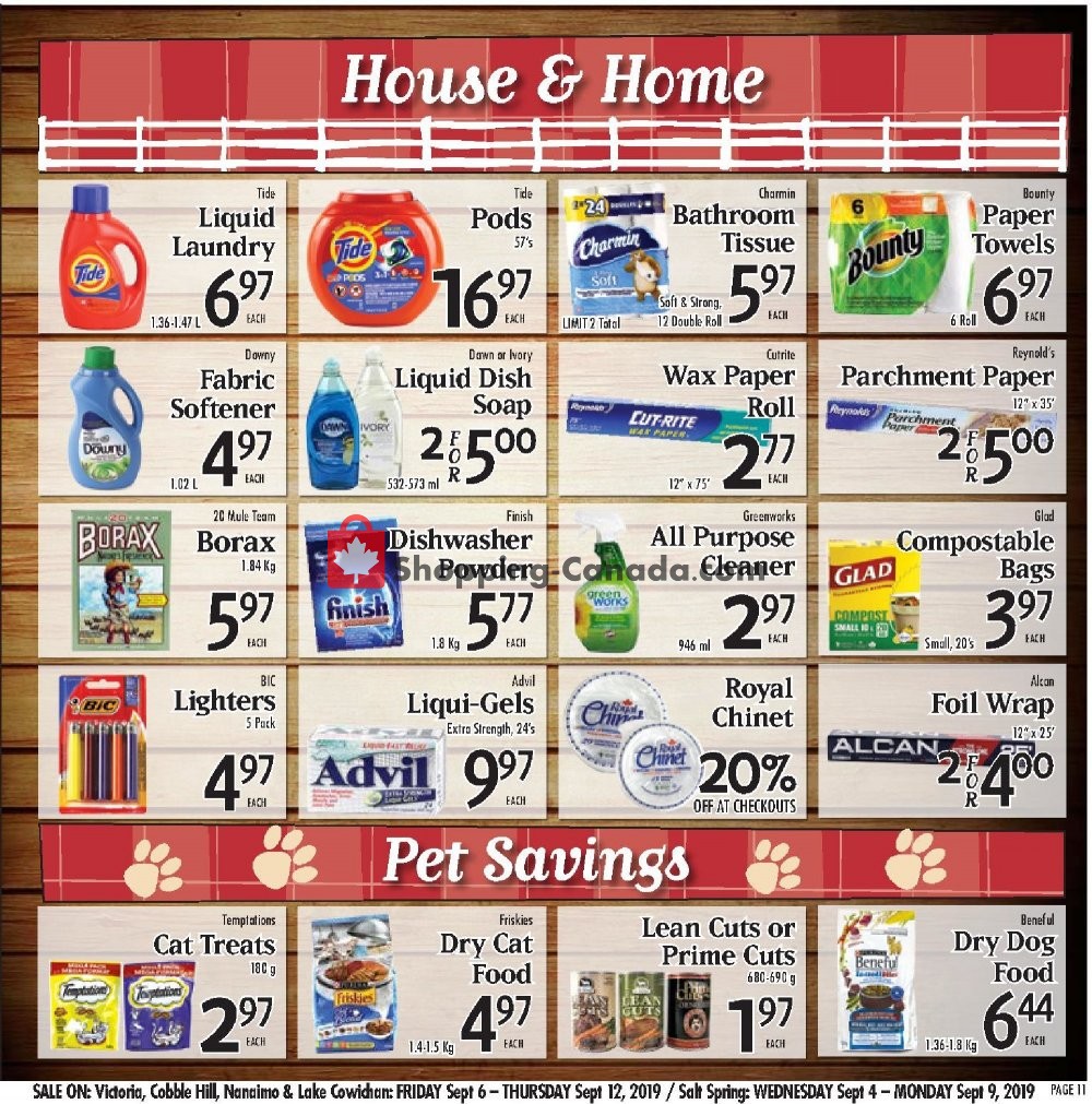 Country Grocer flyer from Friday September 6, 2019 to Thursday September 12, 2019 - page 11