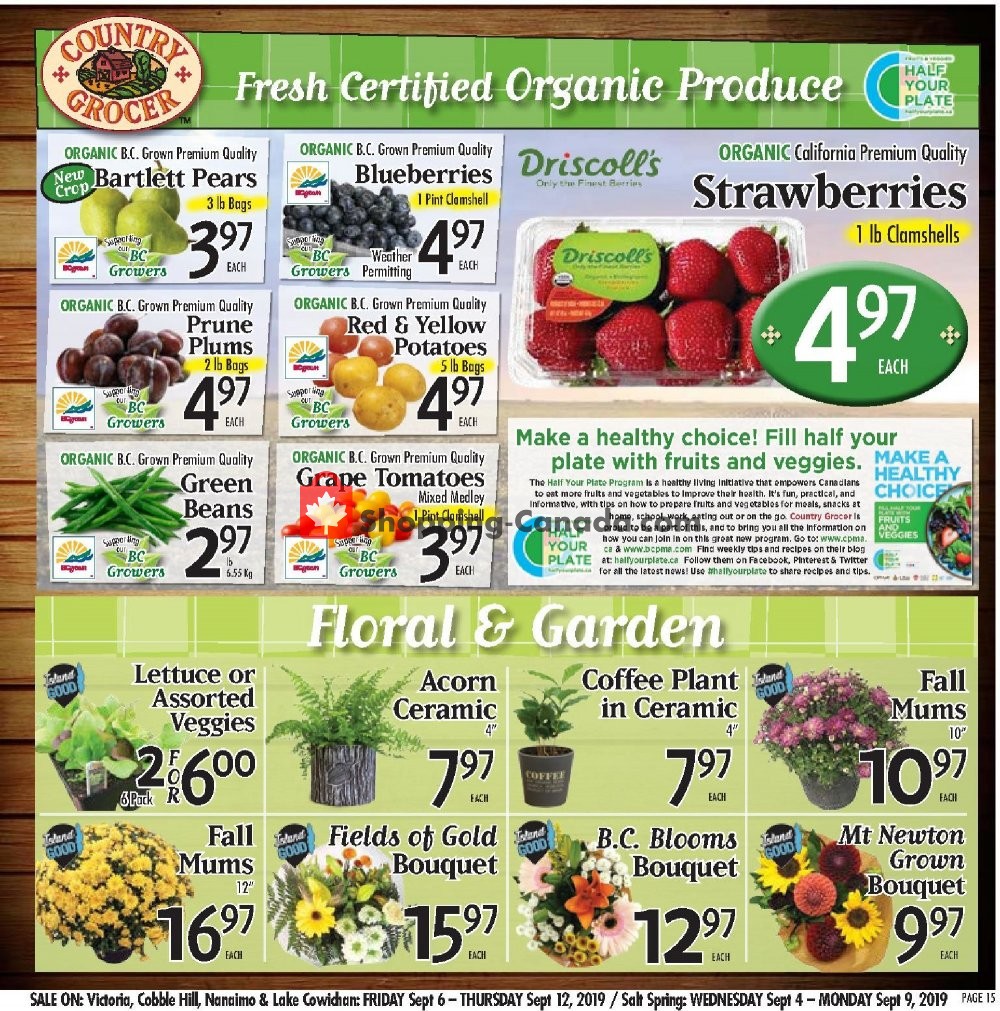 Country Grocer flyer from Friday September 6, 2019 to Thursday September 12, 2019 - page 15