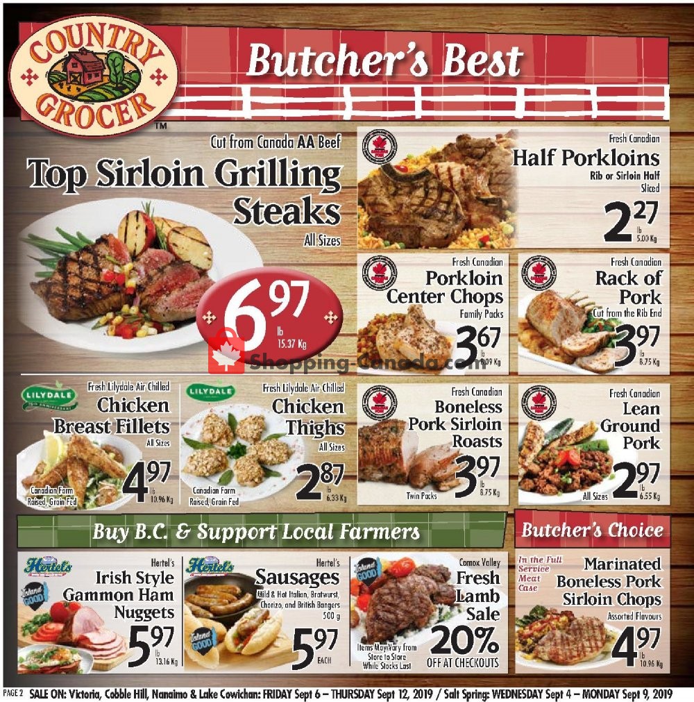 Country Grocer flyer from Friday September 6, 2019 to Thursday September 12, 2019 - page 2