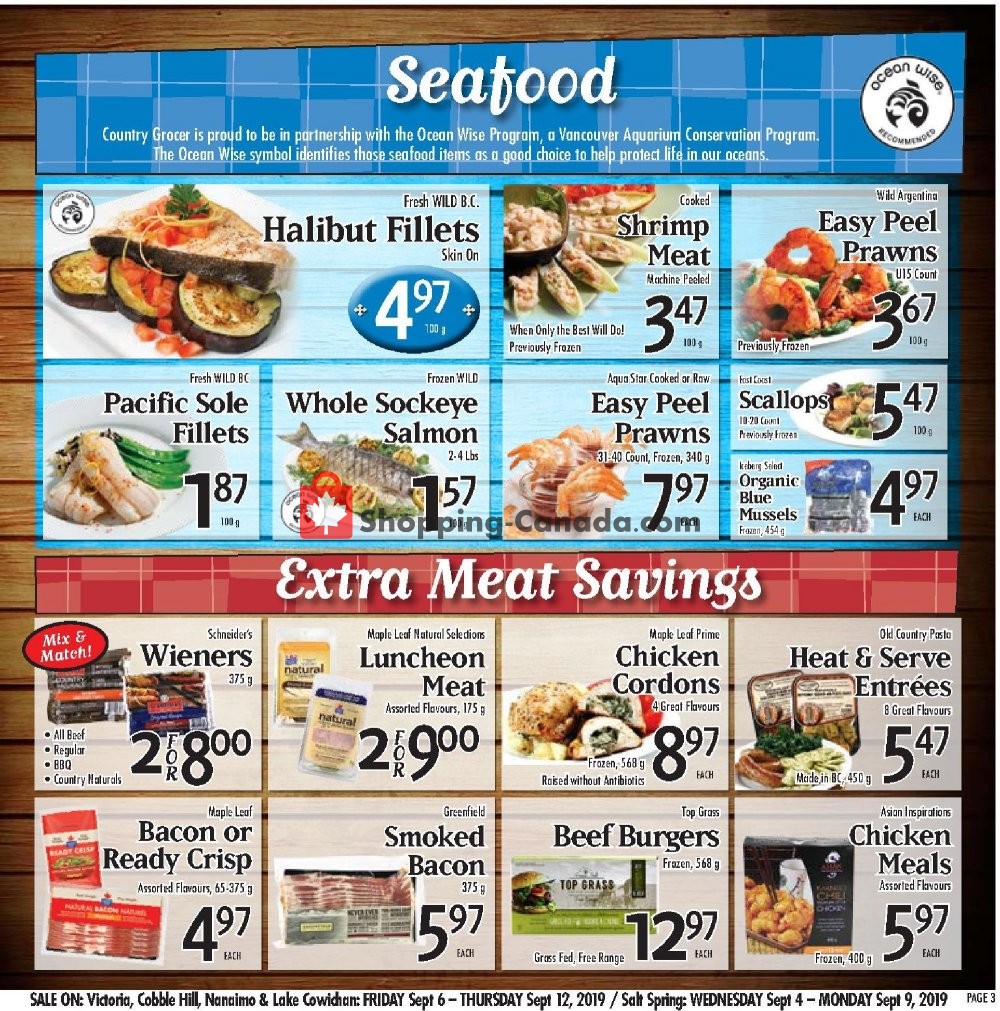 Country Grocer flyer from Friday September 6, 2019 to Thursday September 12, 2019 - page 3