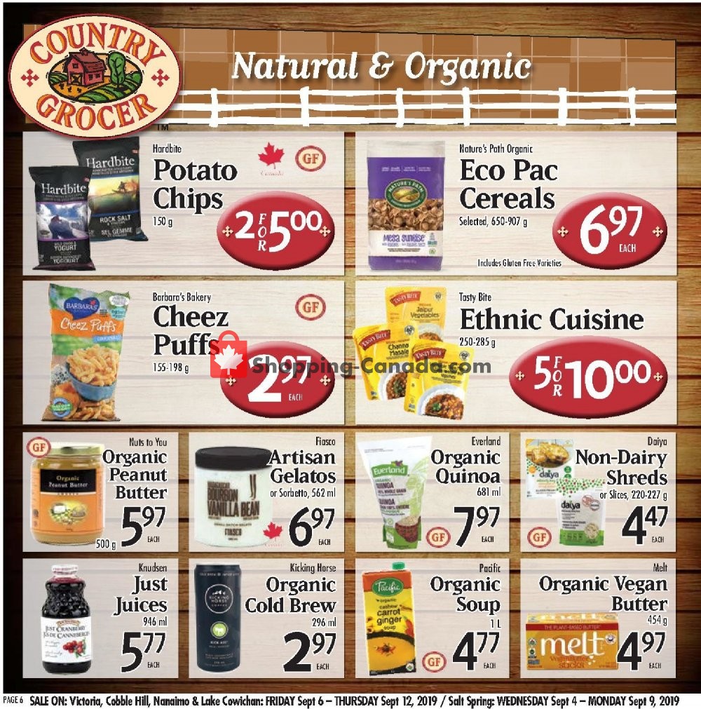 Country Grocer flyer from Friday September 6, 2019 to Thursday September 12, 2019 - page 6