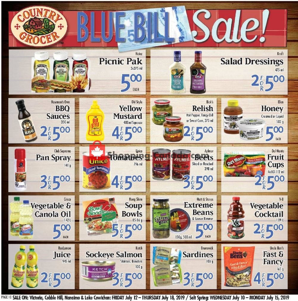 Country Grocer flyer from Friday July 12, 2019 to Thursday July 18, 2019 - page 10