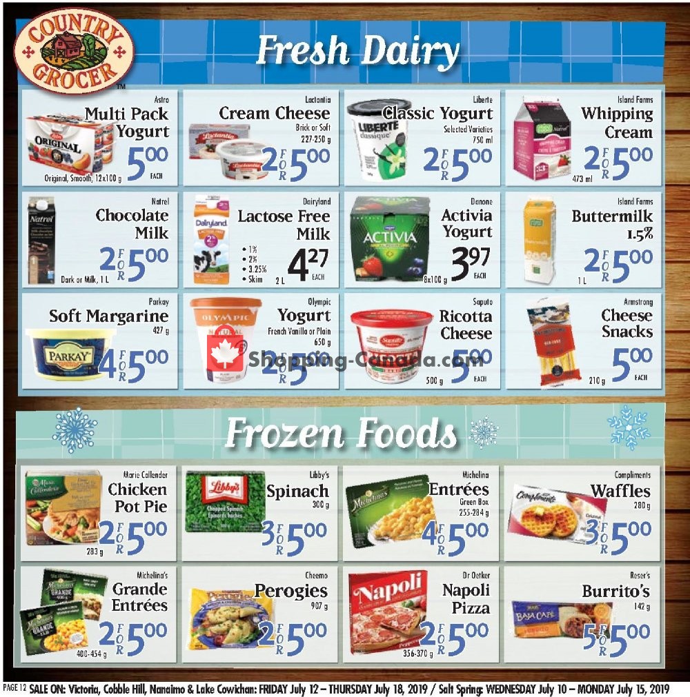 Country Grocer flyer from Friday July 12, 2019 to Thursday July 18, 2019 - page 12