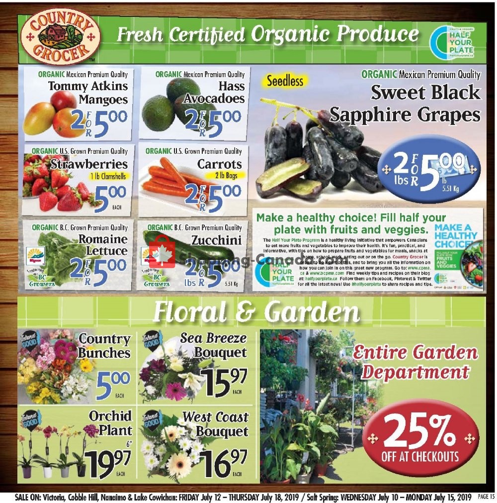 Country Grocer flyer from Friday July 12, 2019 to Thursday July 18, 2019 - page 15