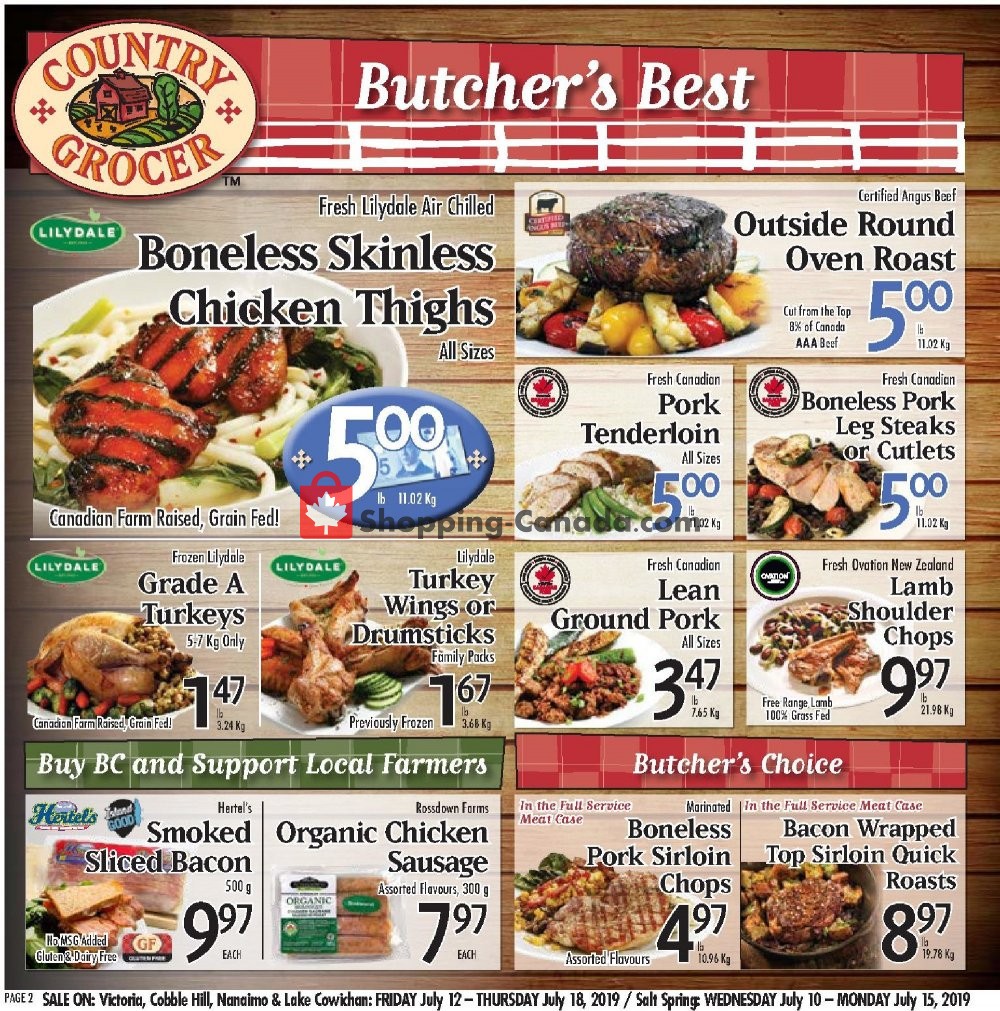 Country Grocer flyer from Friday July 12, 2019 to Thursday July 18, 2019 - page 2