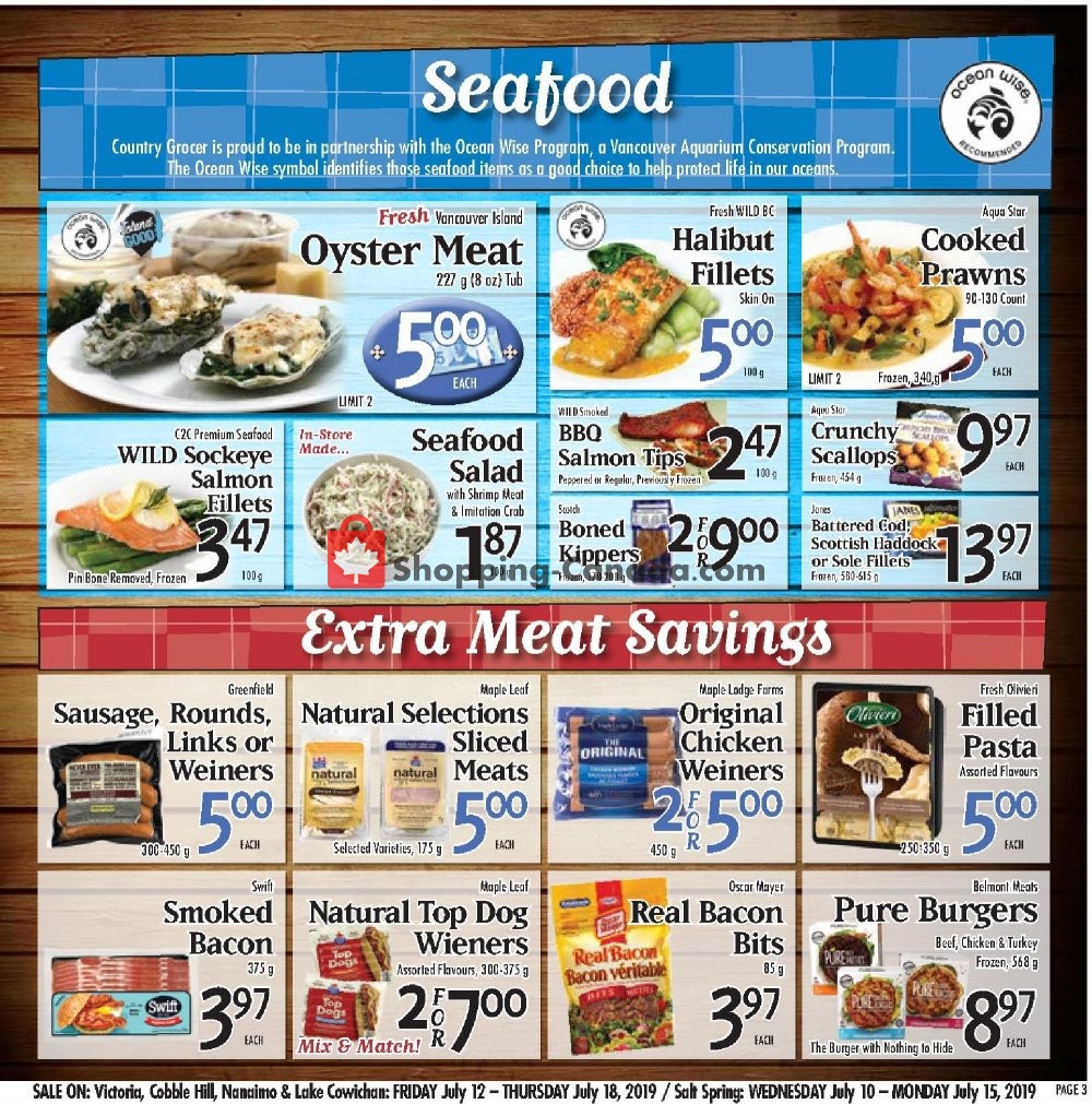 Country Grocer flyer from Friday July 12, 2019 to Thursday July 18, 2019 - page 3