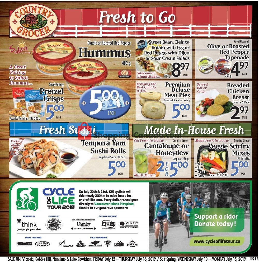 Country Grocer flyer from Friday July 12, 2019 to Thursday July 18, 2019 - page 5