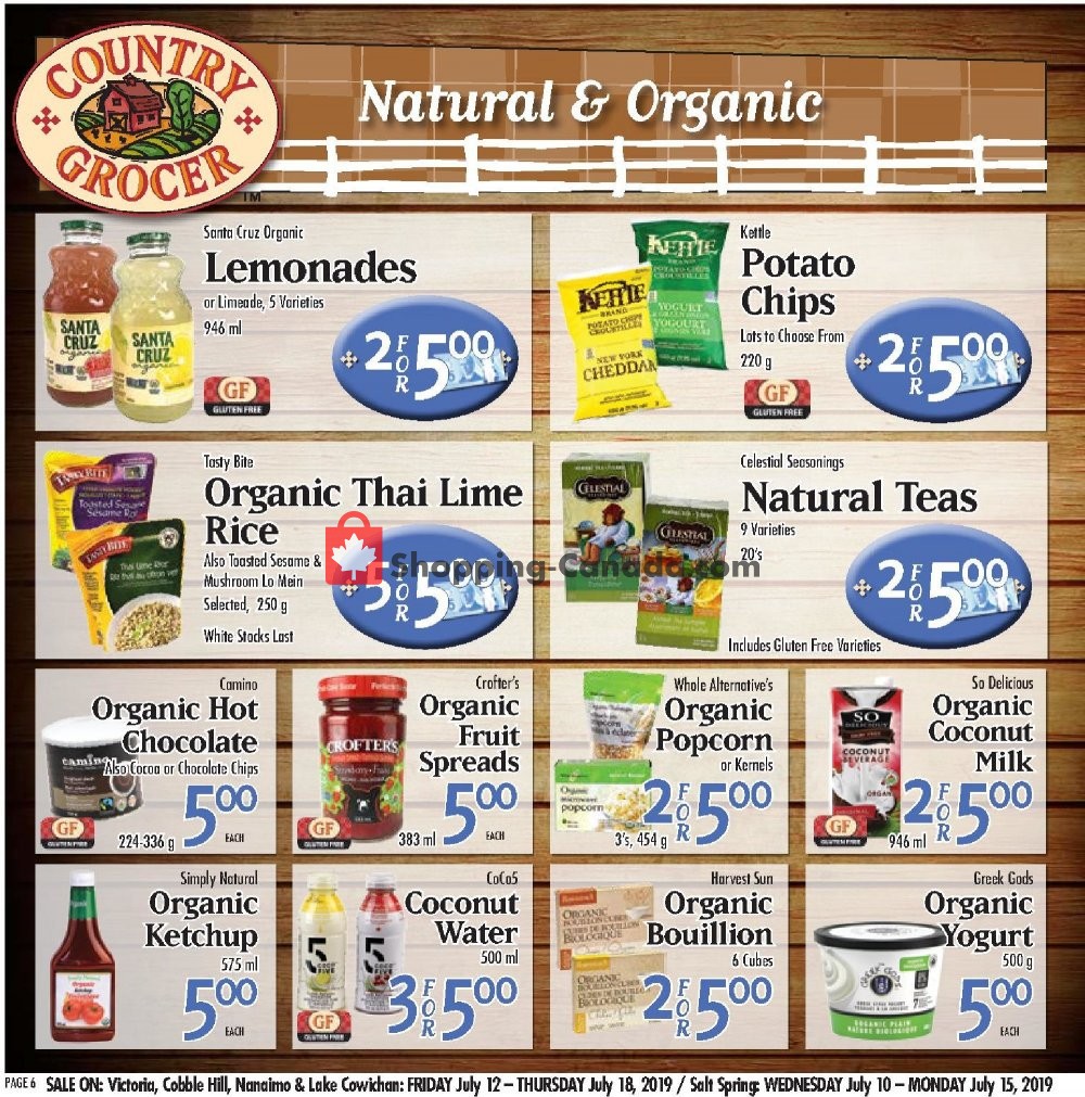 Country Grocer flyer from Friday July 12, 2019 to Thursday July 18, 2019 - page 6