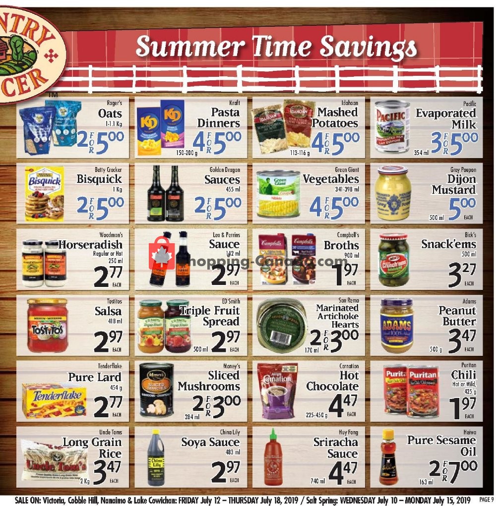 Country Grocer flyer from Friday July 12, 2019 to Thursday July 18, 2019 - page 9