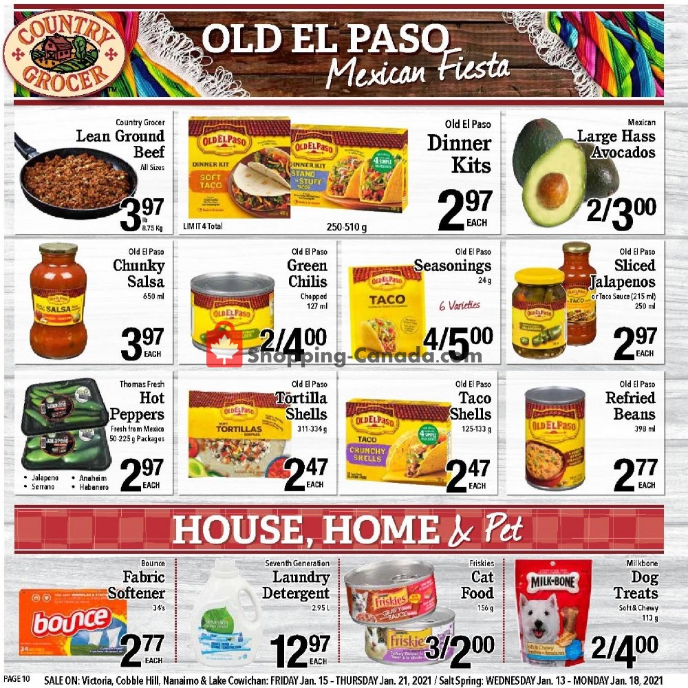 Country Grocer flyer from Friday January 15, 2021 to Thursday January 21, 2021 - page 10