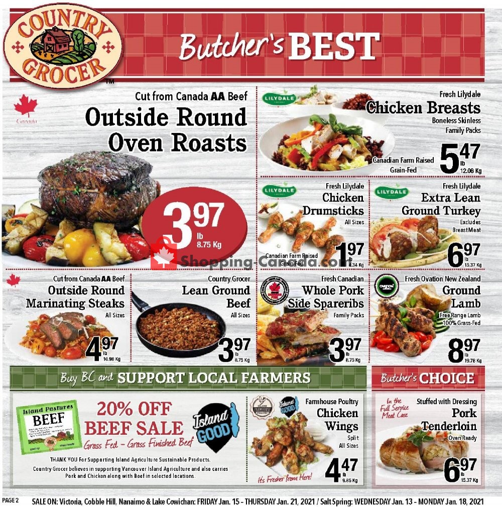 Country Grocer flyer from Friday January 15, 2021 to Thursday January 21, 2021 - page 2