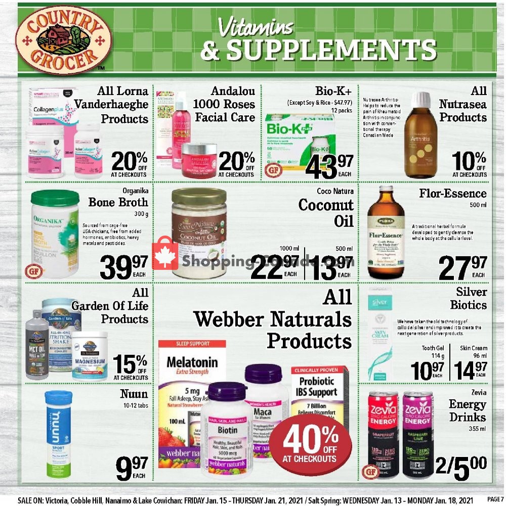 Country Grocer flyer from Friday January 15, 2021 to Thursday January 21, 2021 - page 7
