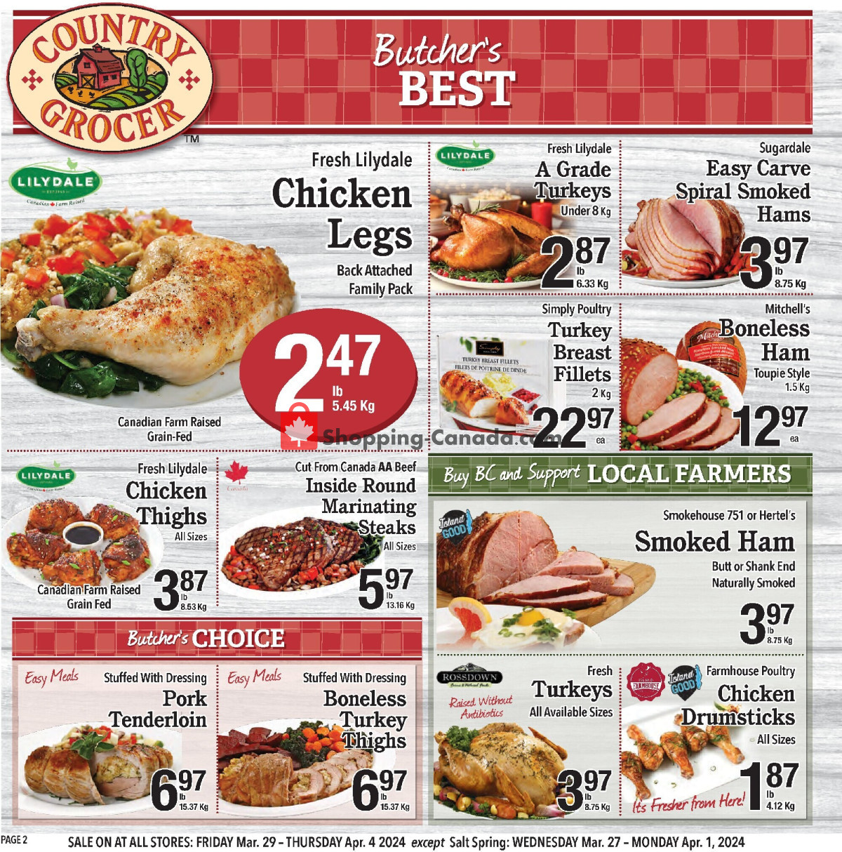 Country Grocer flyer from Wednesday March 27, 2024 to Monday April 1, 2024 - page 2